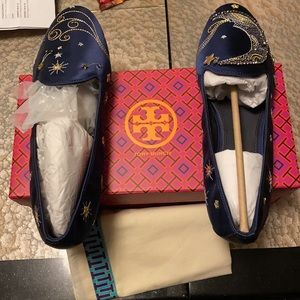 brand new tory burch loafers with tags and box